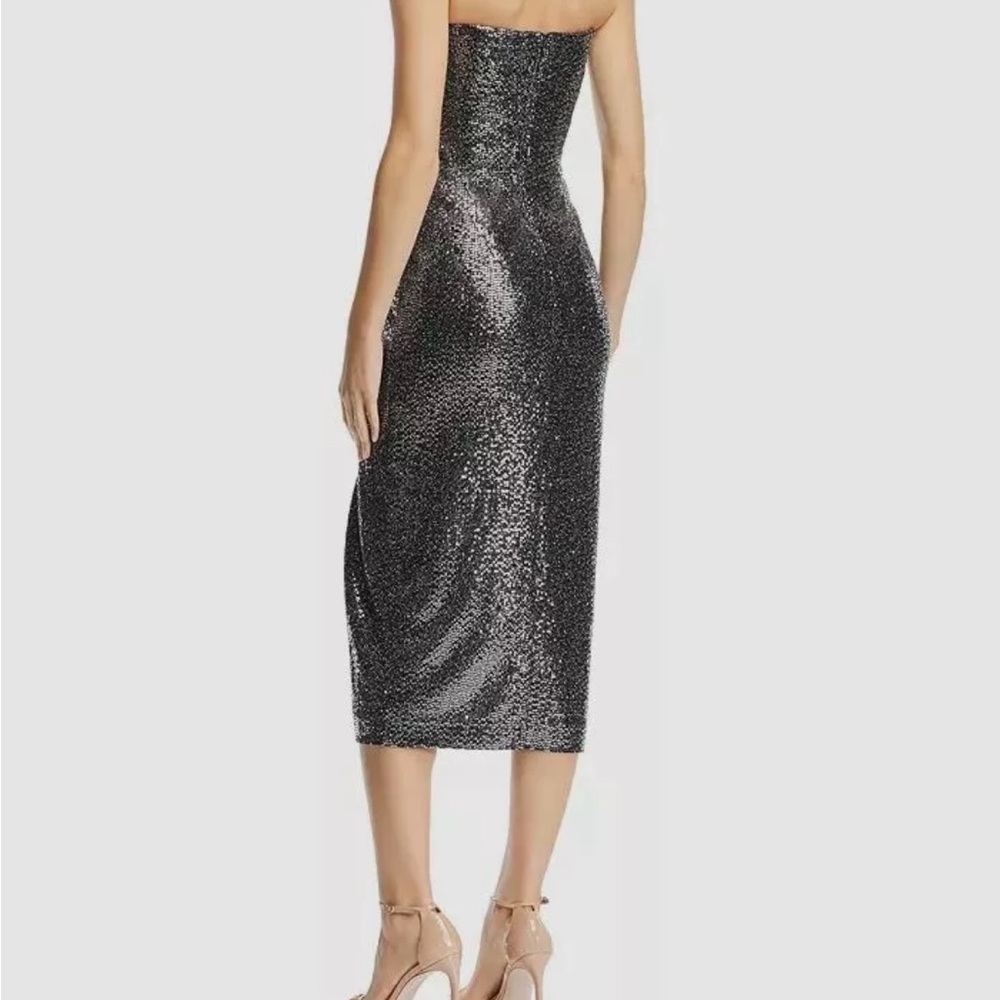 Rachel Zoe Gray Strapless Bodycon Dress